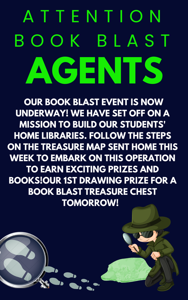 Attention Book Blast Agents flyer