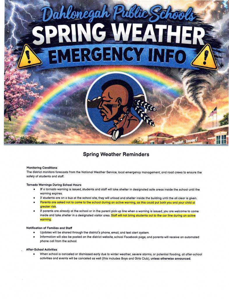 Spring Weather Reminder