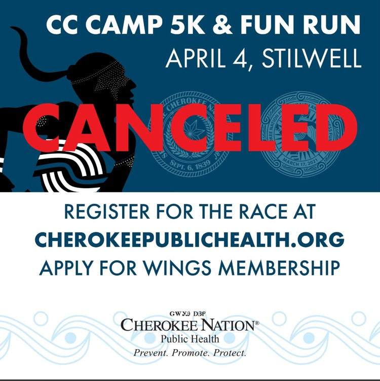 Camp CC Run Cancelled