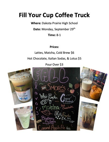 coffee fill my cup menu
