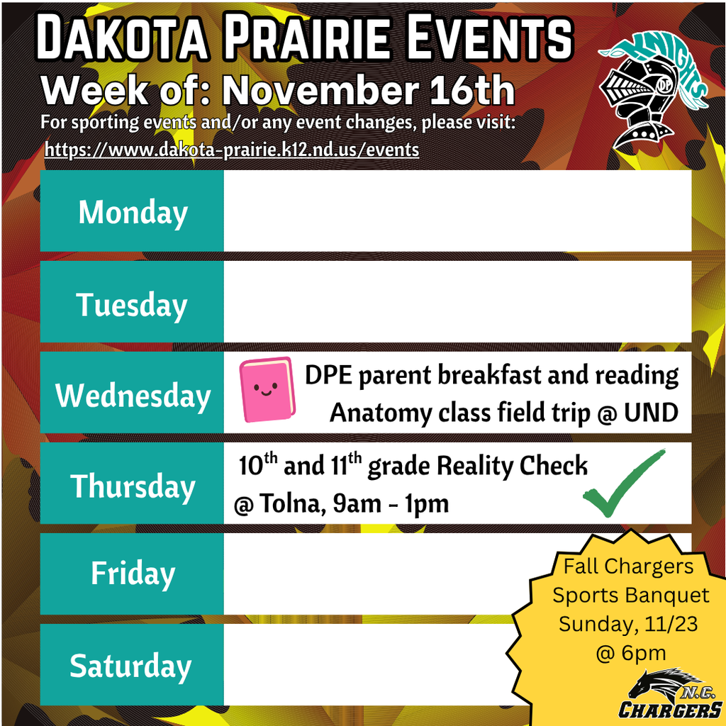 weekly events for 11/16