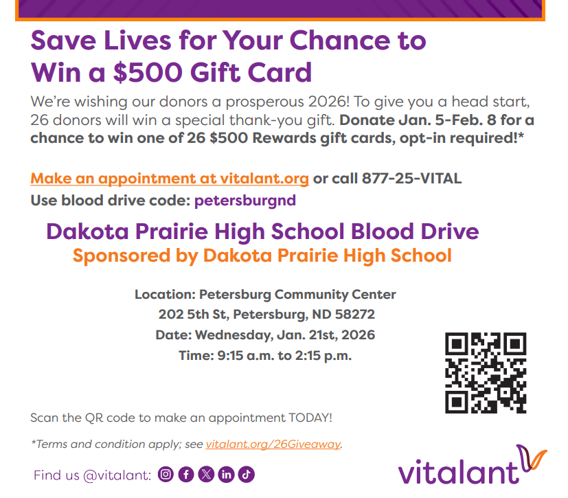 blood drive Jan 21