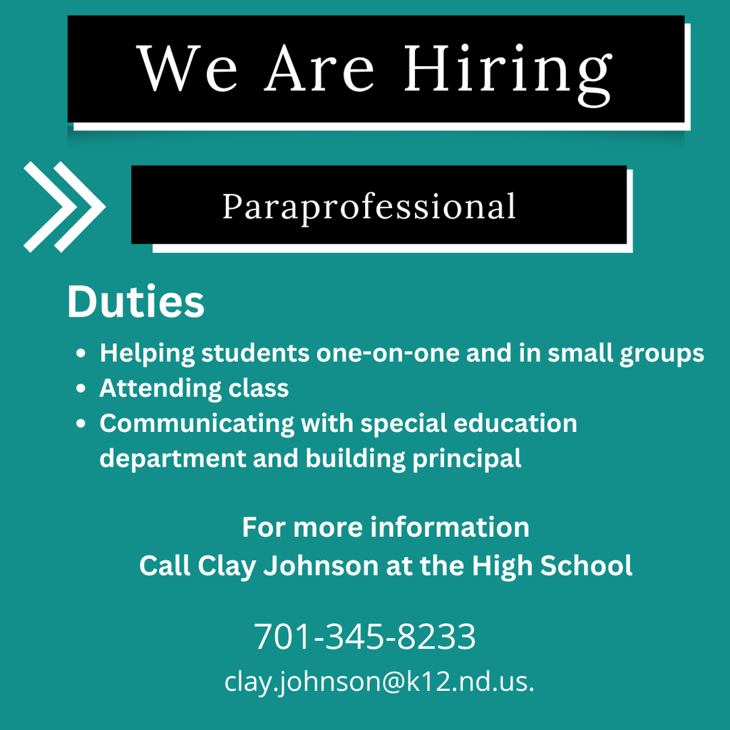 hiring high school paraprofessional