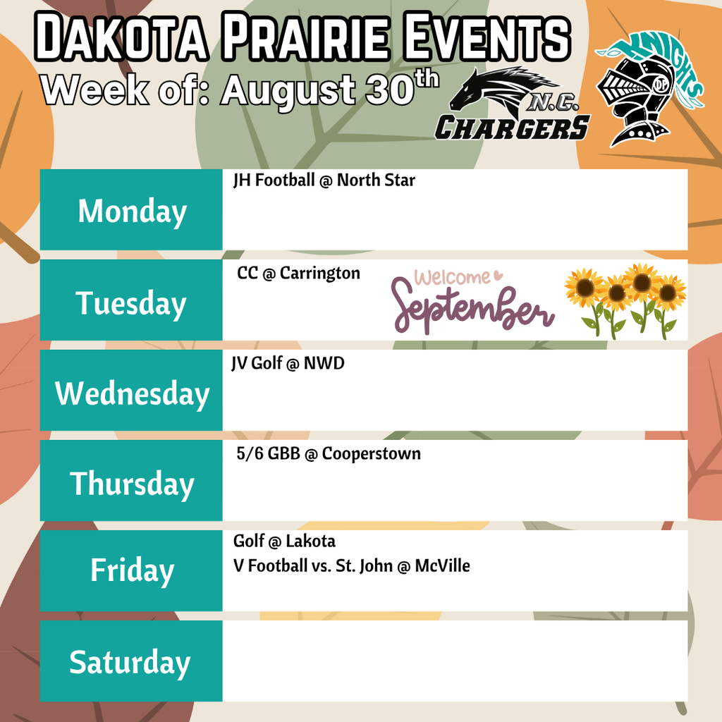 week of 8/30