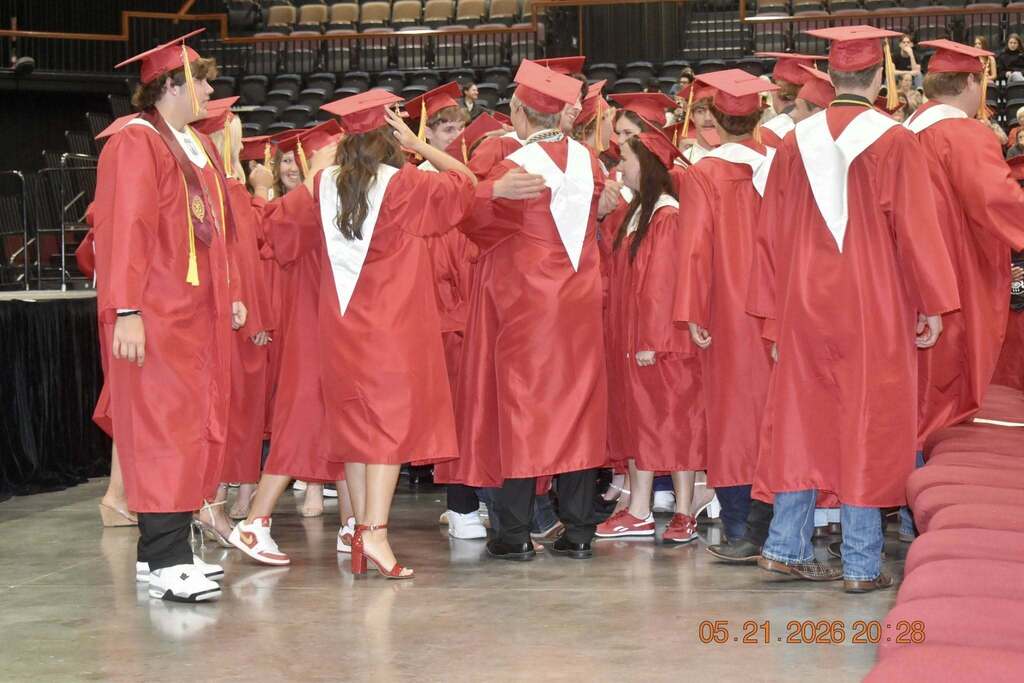 Graduating students celebrating