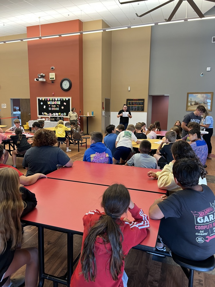 students learning flag etiquette