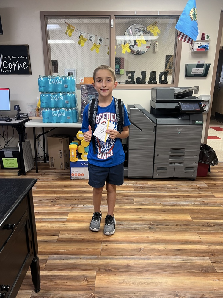 Jackson earned a Pirate Pride for being kind, helpful, and hard-working.