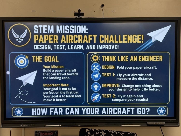 stem mission: paper aircraft challenge
