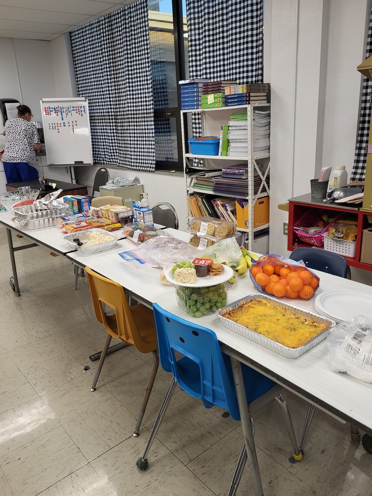 Photo of teacher snacks provided to