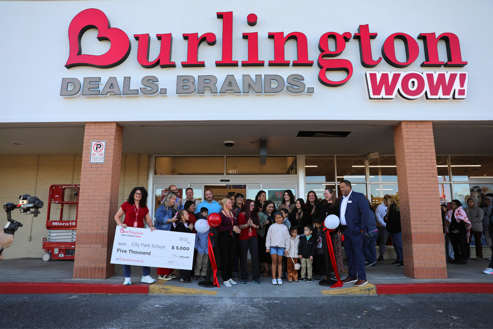 City Park School Receives $5,000 Donation from New Burlington Store
