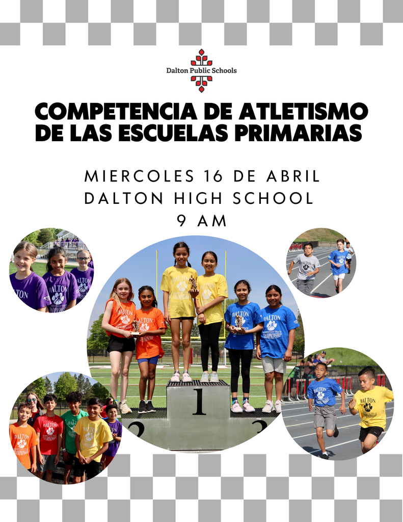 COMPETENCIA DE ATLETISMO DE LAS ESCUELAS PRIMARIAS MIERCOLES 16 DE ABRIL DALTON HIGH SCHOOL 9 AM