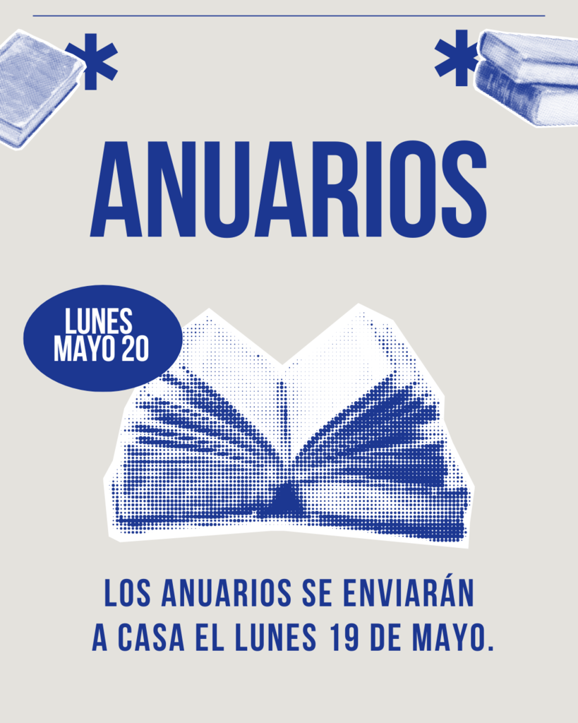 Los anuarios se enviarán a casa el lunes 19 de mayo