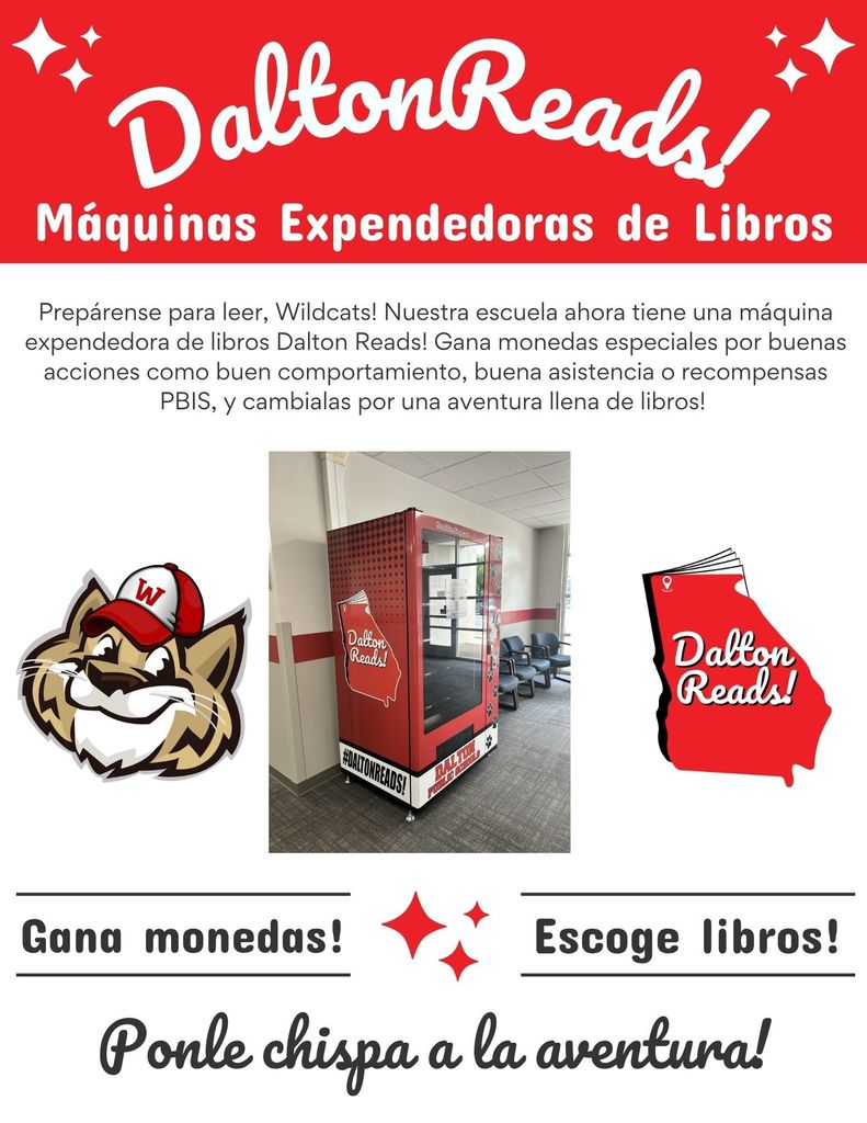 Dalton Reads Books Vending Machine-Spanish