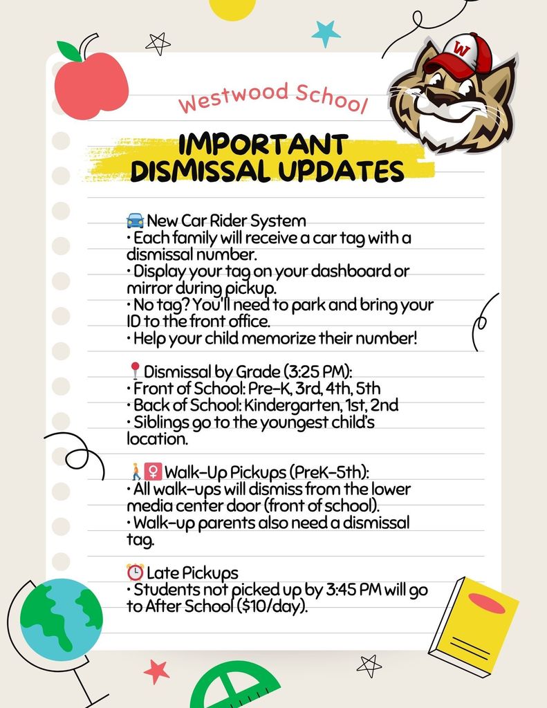 Dismissal Updates-English