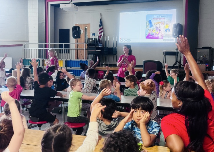 Kindergarten ready for a read aloud!