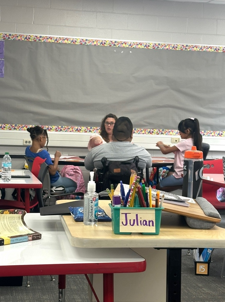 students working in classroom
