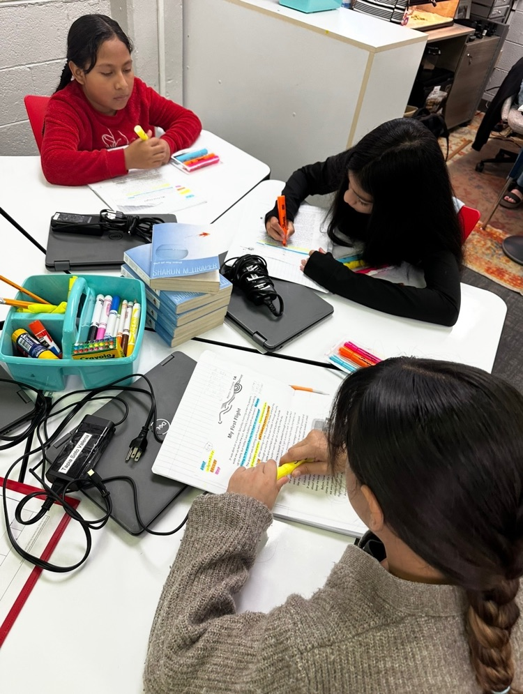 students working in classroom