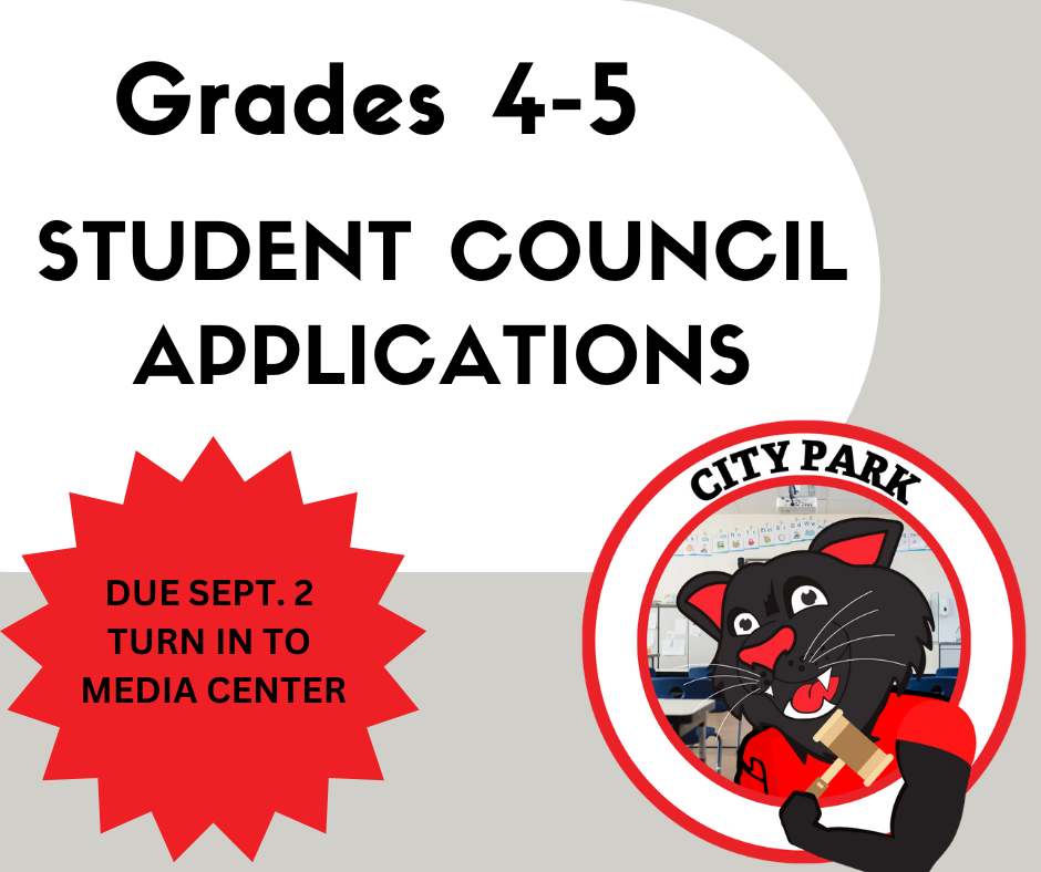 graphic for student council application due