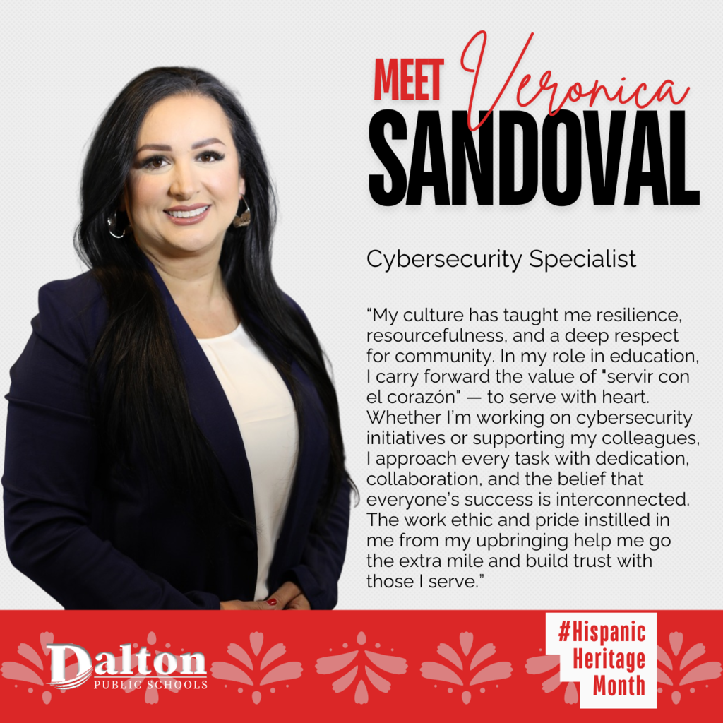Hispanic Heritage Month Staff Spotlight: Veronica Sandoval 🌟 Cybersecurity Specialist