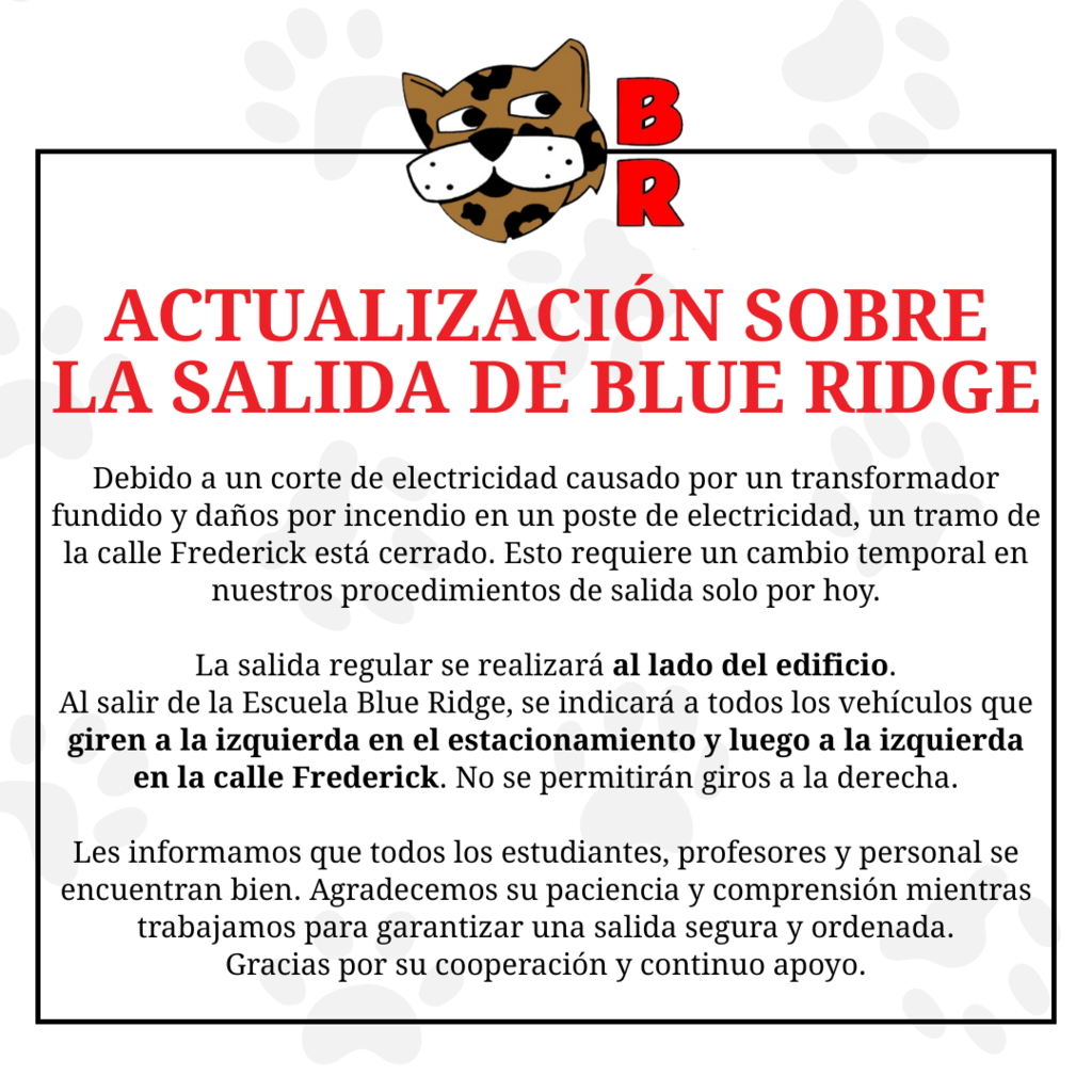 Blue Ridge School Dismissal Update:
