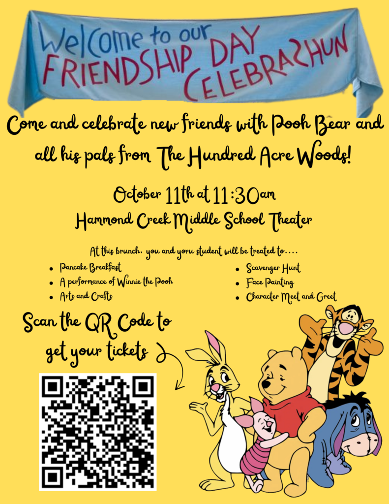 Graphic for Friendship Day Celebration
