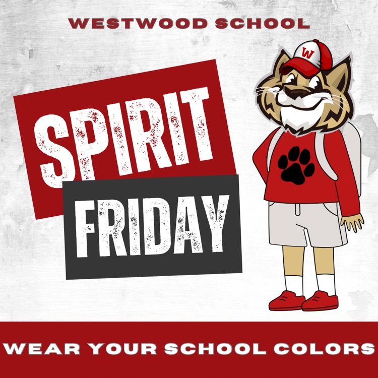 Spirit Friday Flyer. Wear your school colors!