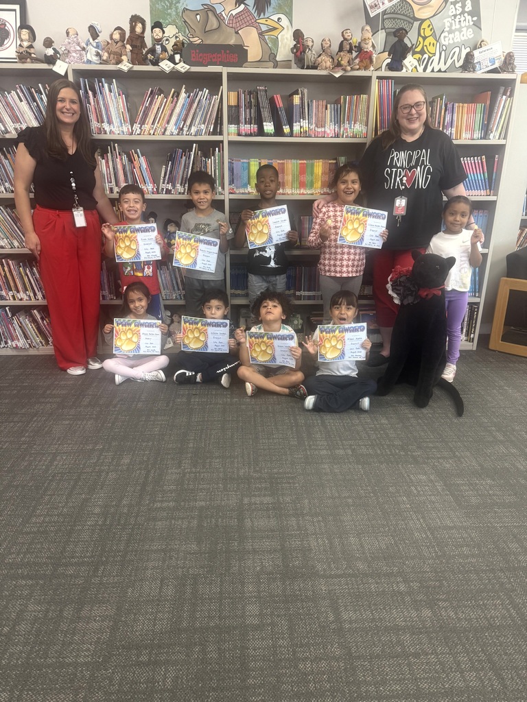 photo of students recognized as PAWSitive Panthers