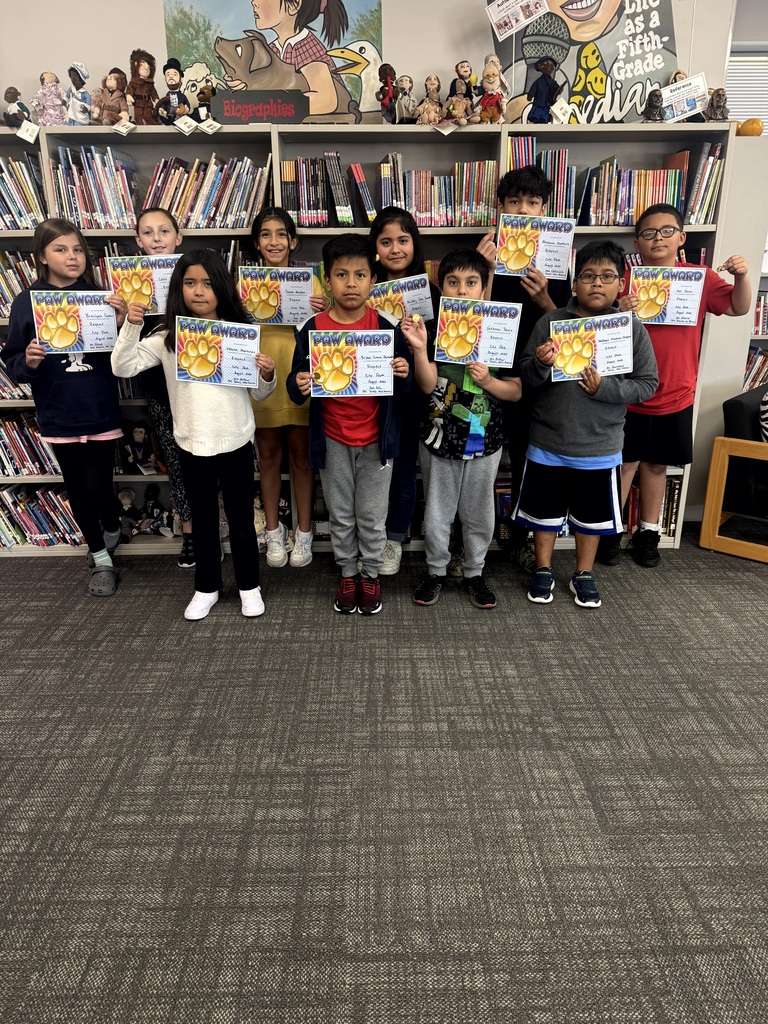 photo of students recognized as PAWSitive Panthers