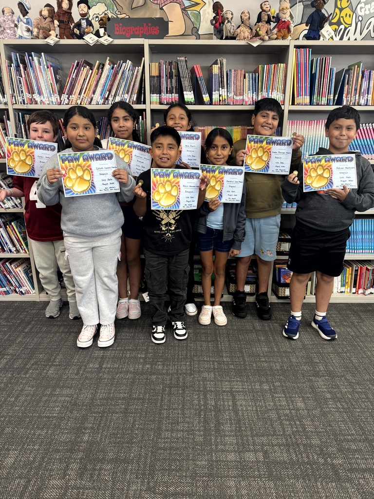 photo of students recognized as PAWSitive Panthers