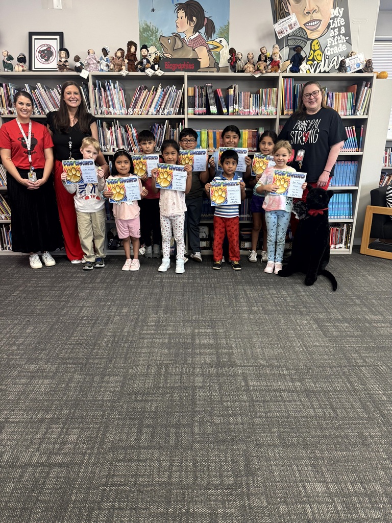 photo of students recognized as PAWSitive Panthers