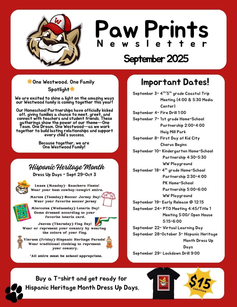 September Paw Prints Newsletter-English