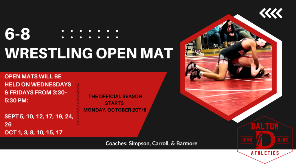 Wrestling Open Mat Graphic