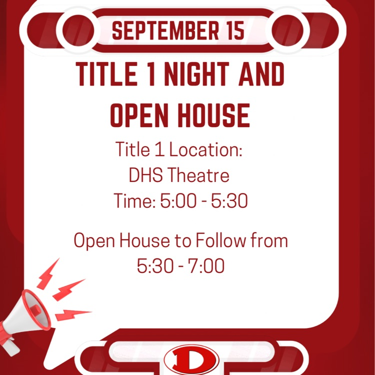 Title I parent night September 15
