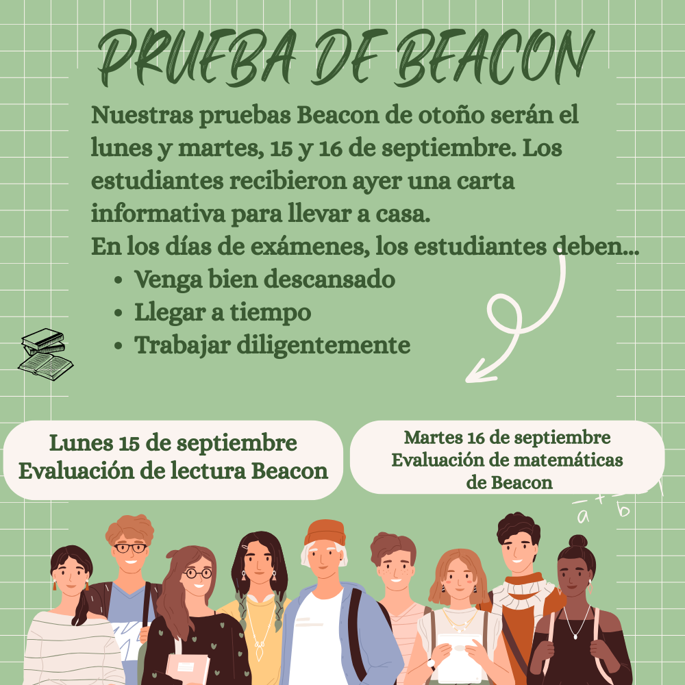 Preuba de Beacon Lundes 15 de septiembre y Martes 16 de septiembre