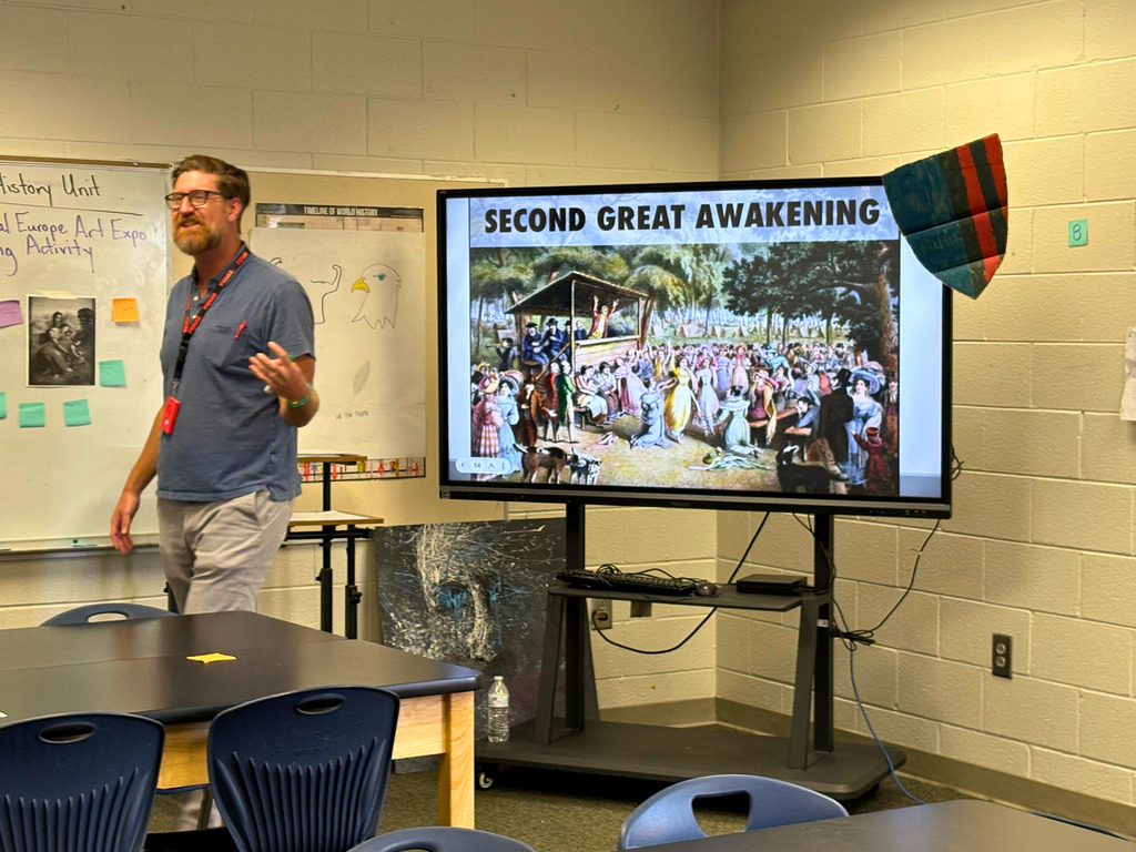 In Mr. Facey and Mrs. Esparza’s History classroom at Dalton Junior High, students recently explored the 2nd Great Awakening, discovering how powerful ideas and movements can inspire lasting social reform.