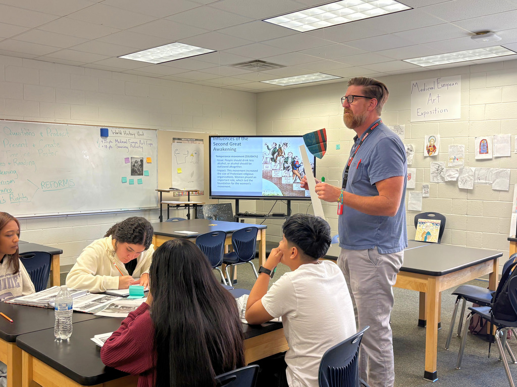 In Mr. Facey and Mrs. Esparza’s History classroom at Dalton Junior High, students recently explored the 2nd Great Awakening, discovering how powerful ideas and movements can inspire lasting social reform.