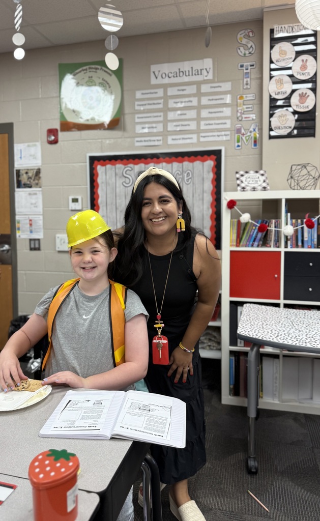Classroom Spotlight: Fifth graders in Mrs. Mariela Vazquez’s class at Brookwood School transformed their room into an Earth Construction Zone!  Wearing yellow helmets and orange vests, students explored constructive and destructive processes that shape our planet. Using Chips Ahoy cookies, graham crackers, frosting, and chocolate chips, they modeled divergent, convergent, and transform boundaries—all inside a “caution-taped” construction zone! Hands-on learning made science come alive as students discovered how the Earth is constantly changing beneath our feet.