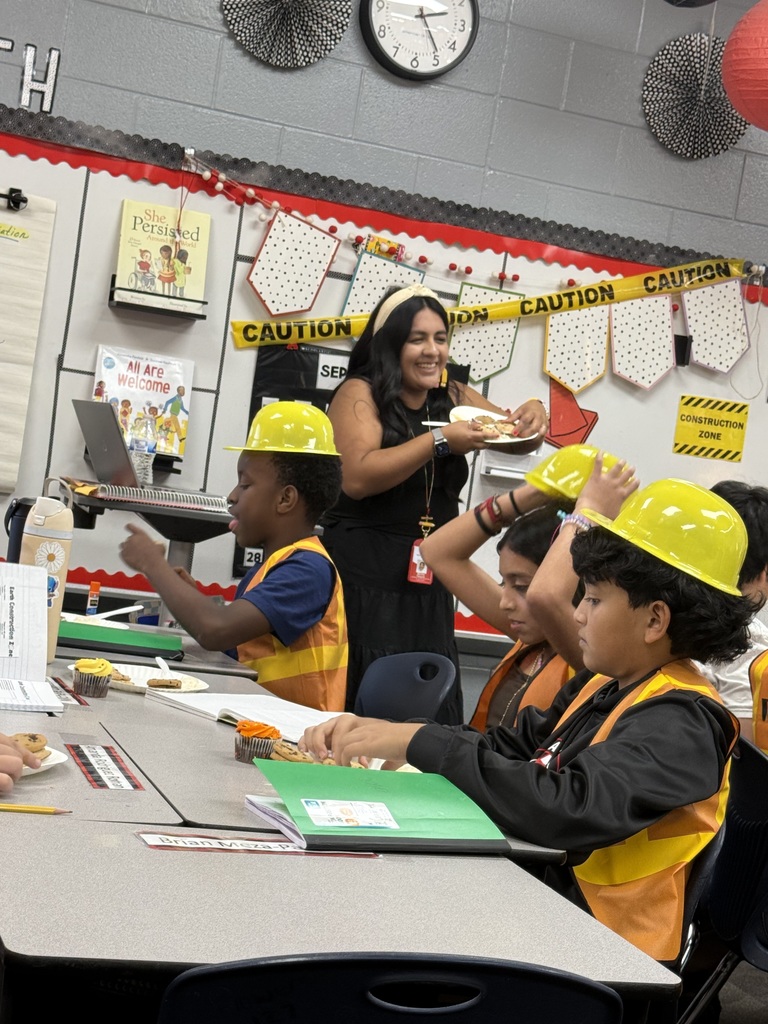 Classroom Spotlight: Fifth graders in Mrs. Mariela Vazquez’s class at Brookwood School transformed their room into an Earth Construction Zone!  Wearing yellow helmets and orange vests, students explored constructive and destructive processes that shape our planet. Using Chips Ahoy cookies, graham crackers, frosting, and chocolate chips, they modeled divergent, convergent, and transform boundaries—all inside a “caution-taped” construction zone! Hands-on learning made science come alive as students discovered how the Earth is constantly changing beneath our feet.