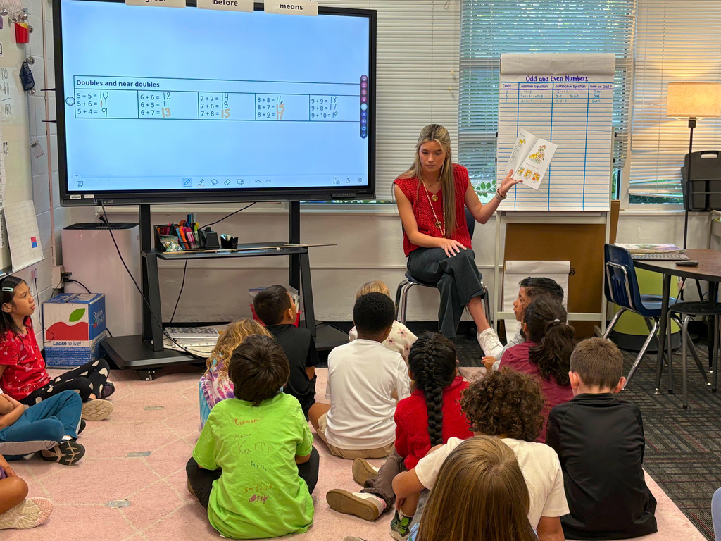 Classroom Spotlight: Students in Maddie Tighe’s class at Westwood School have been hard at work during their math block! They’ve been practicing adding doubles and near doubles, sharpening their number sense and building confidence as mathematicians. Way to go, Wildcats!