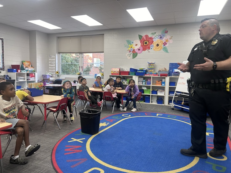 guest speaker with children 