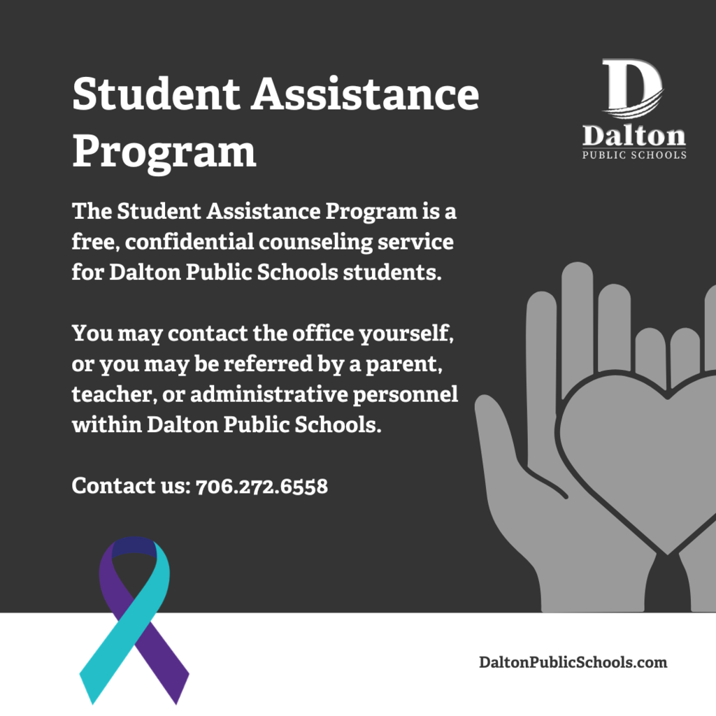 During Suicide Prevention Awareness Month, Dalton Public Schools is highlighting the essential resources available in our community, ensuring students and families know where to find support when needed.