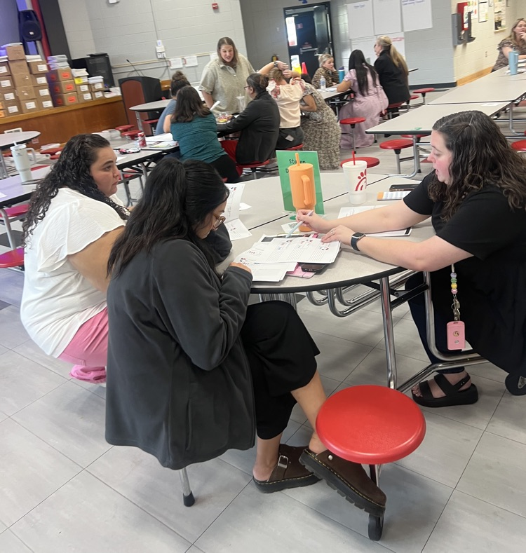 Pre-K teachers analyzing data
