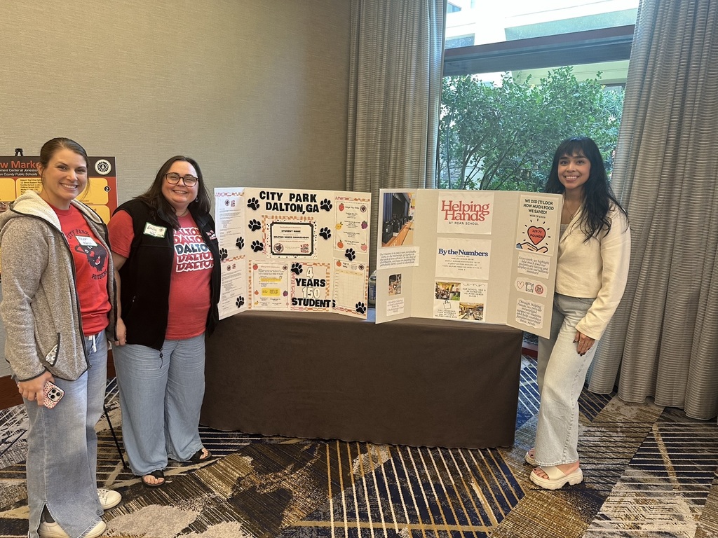 Three Dalton Public Schools counselors represented DPS at the first-ever Nourish Conference sponsored by Helping Hands: Ending Hunger (HHEH). Rosa Perez from Roan, Megan Marcus from Brookwood and City Park, and Emily Jones from City Park attended the event, which focused on addressing hunger in schools.
