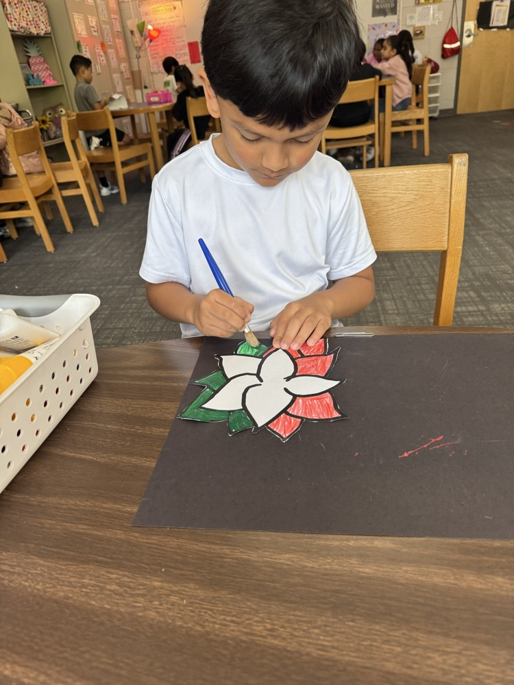 students creating artwork