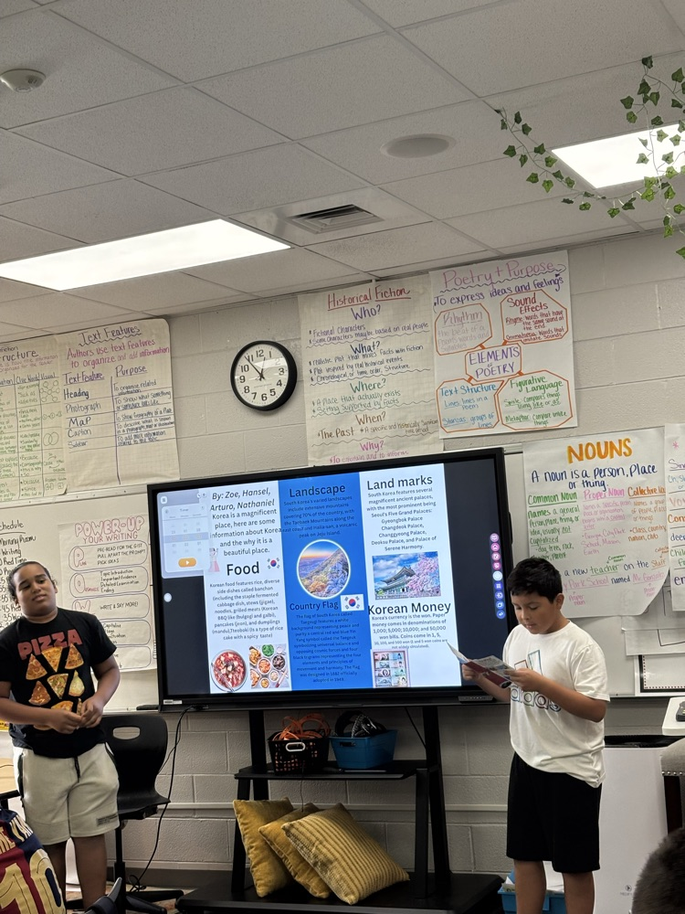 students presenting jn class 
