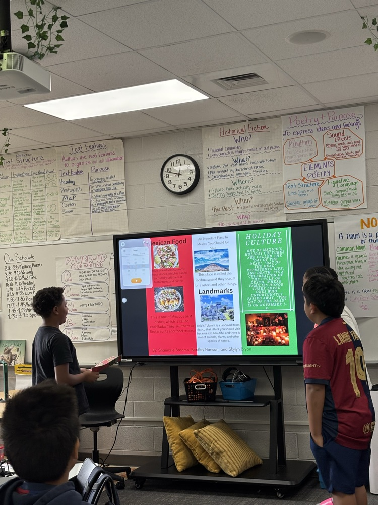 students presenting jn class 