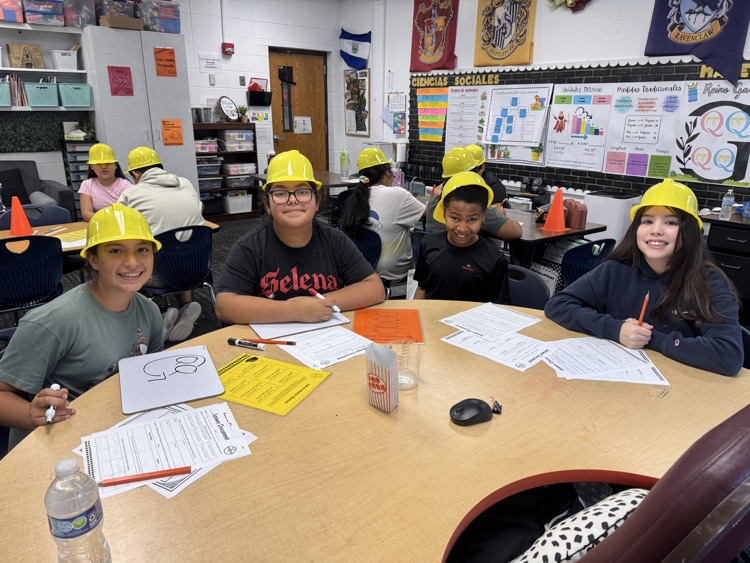 5th grade students working on Math 