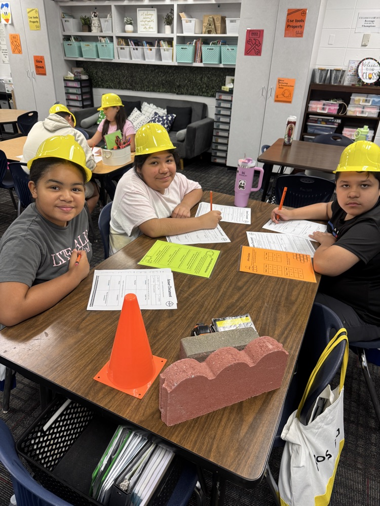 5th grade students working on Math 