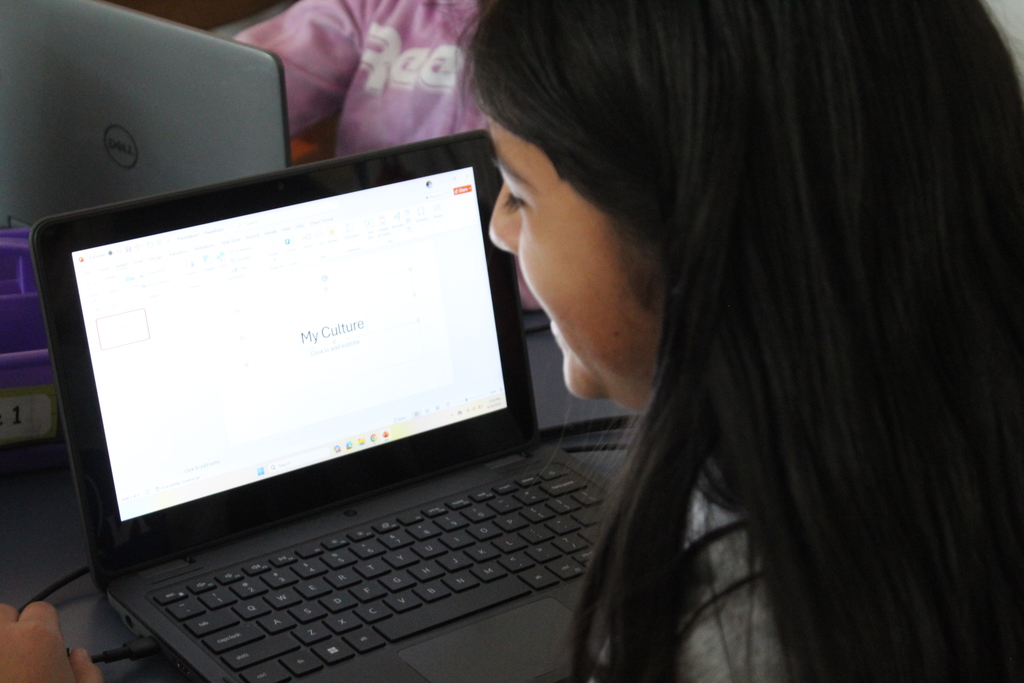 students working on computers