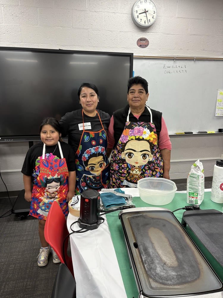 student with family